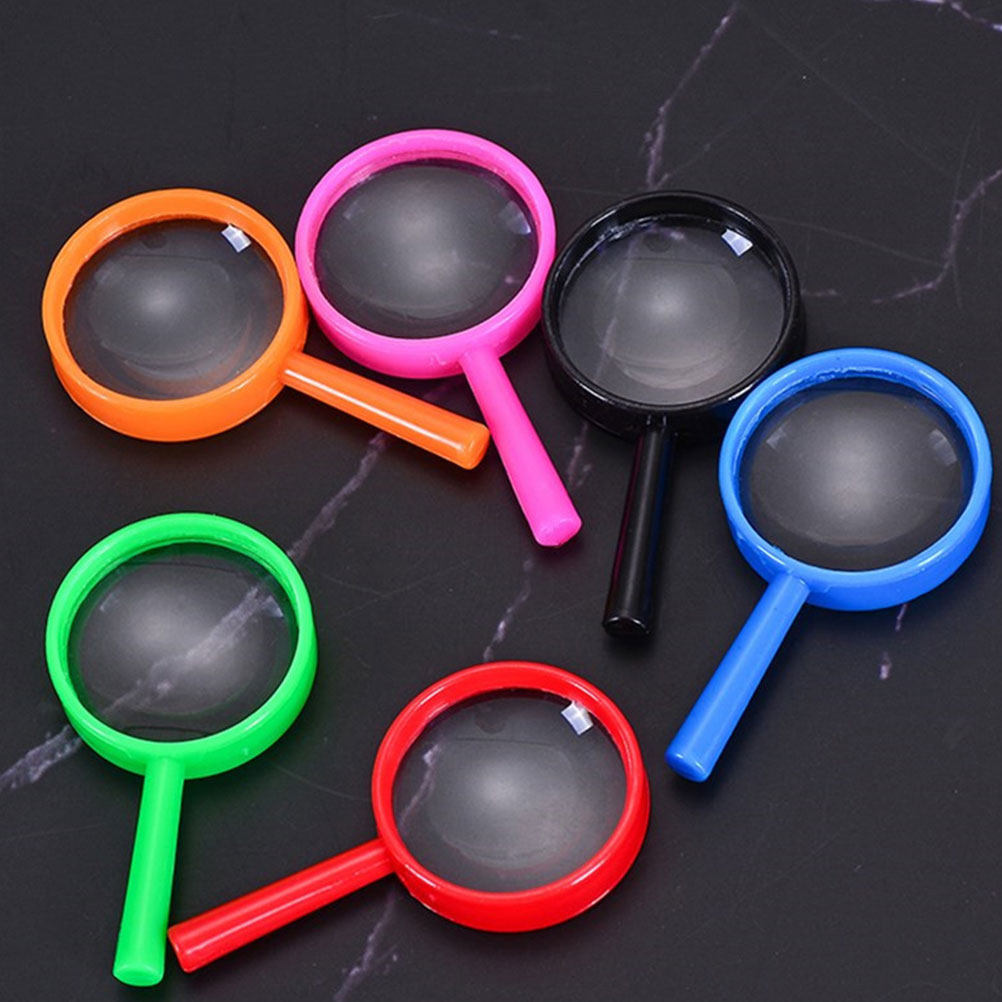 Electronics Repair Hobby - 6 Adet Parlak Renkli Plastik Büyüteç,